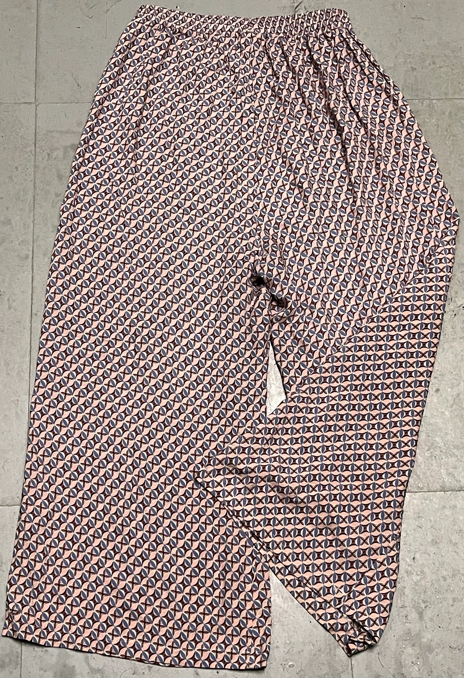 Wide-leg trousers with geometric print – photo 2